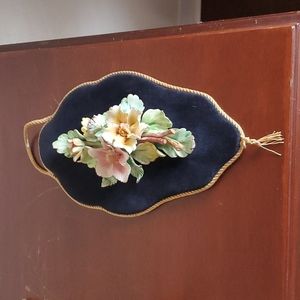 Vintage Capodimonte flowers.